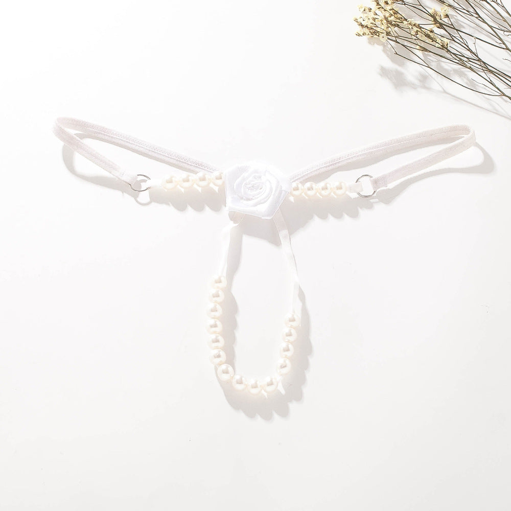 Rose Pearl Massage Thong