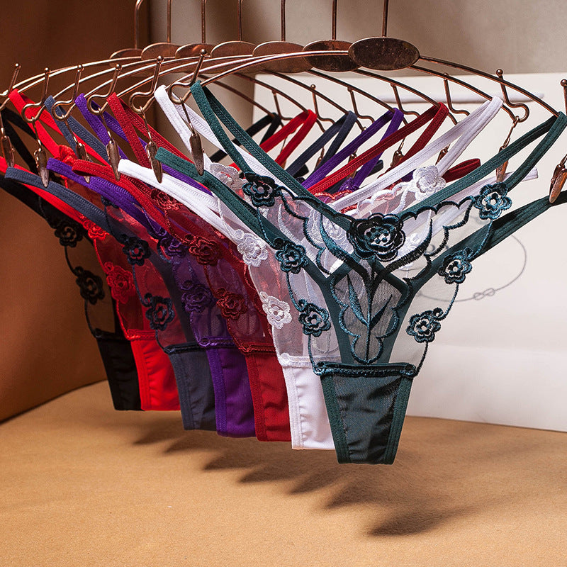 Mesh Thin Strap Tempting Seamless Panties