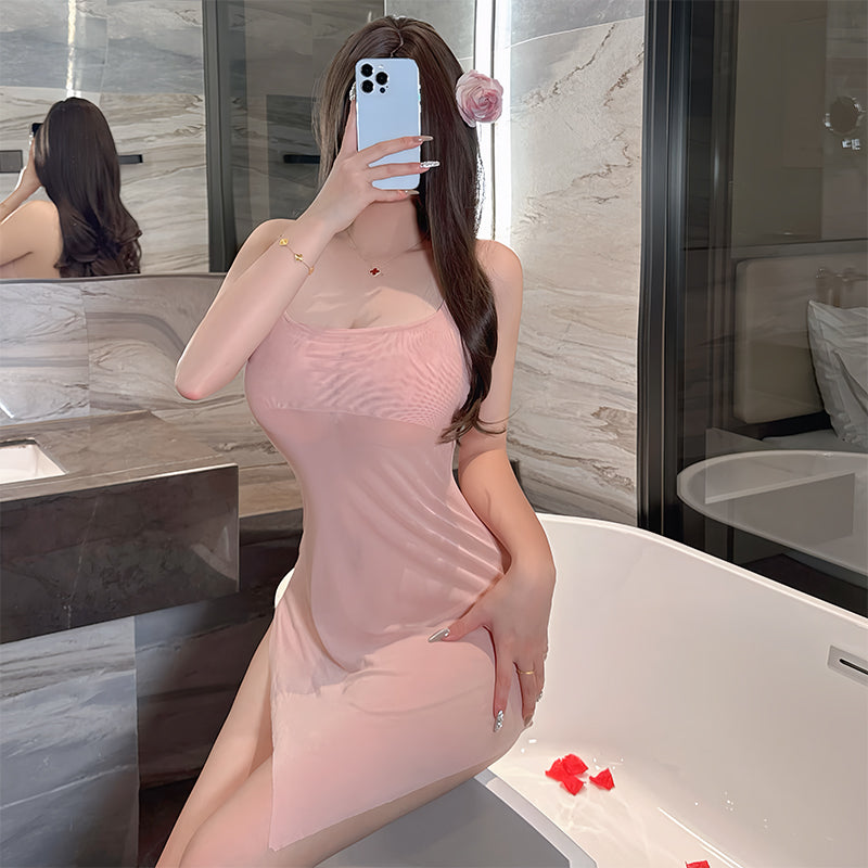 Sexy see-through no-take-off nightdress