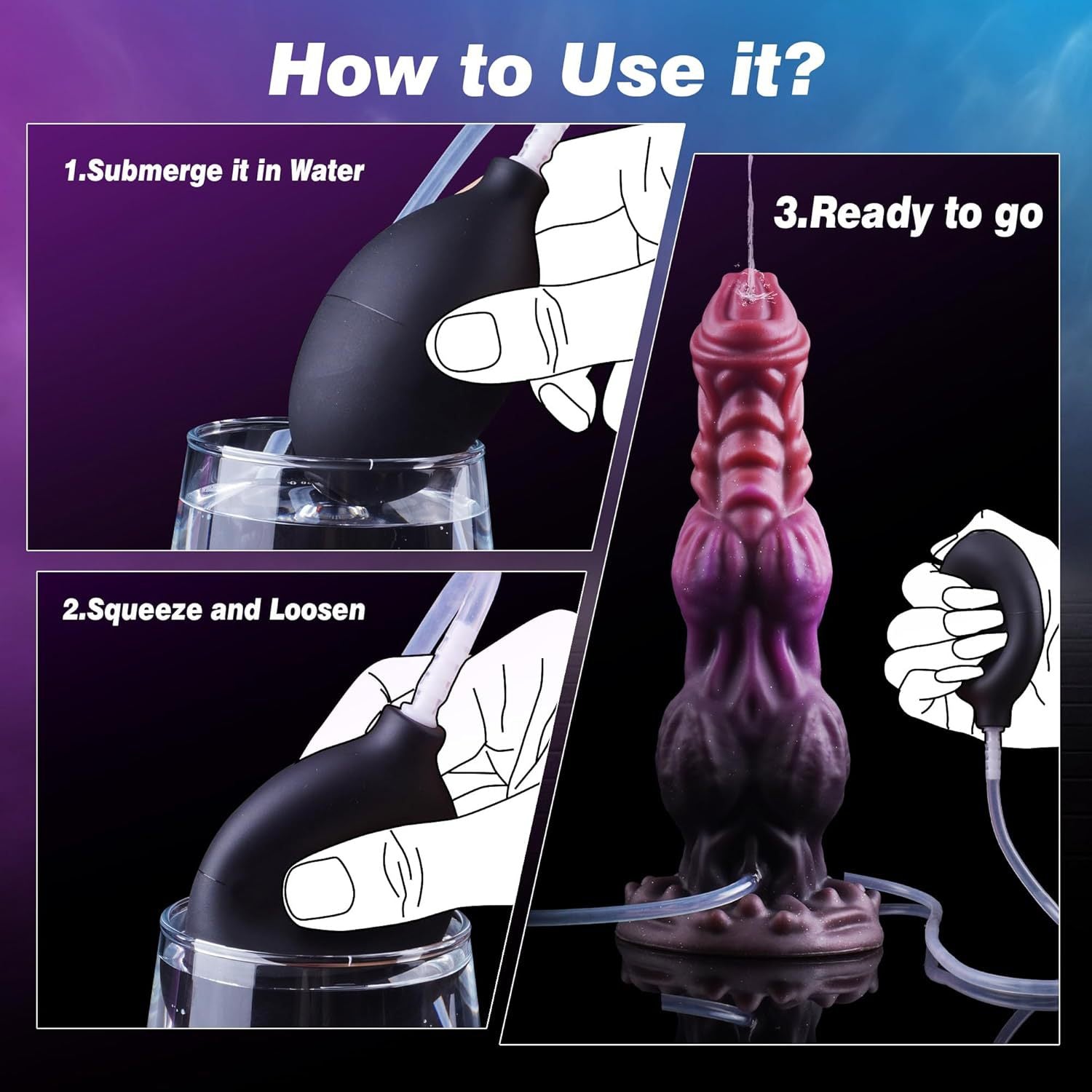 Interactive Silicone Adult Toy – Water-Activated & Realistic Feel