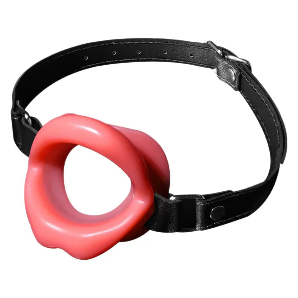 SM Leather Ball Gag β Seductive BDSM Mouth Restraint