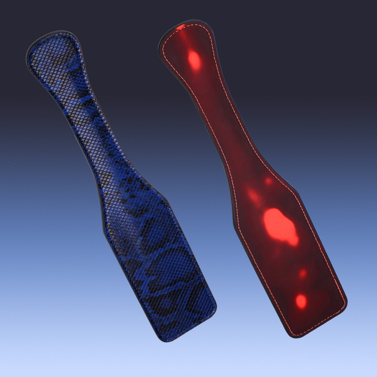 "Color-Changing Leather Paddle – Heat Sensitive BDSM Spanking