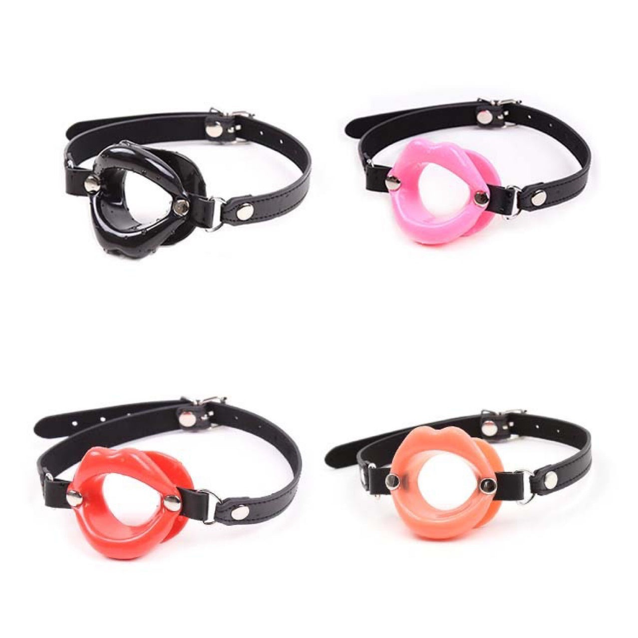 SM Leather Ball Gag β Seductive BDSM Mouth Restraint