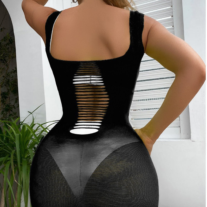 Fishnet Hollow Bikini Jacket Mesh Sexy Lingerie