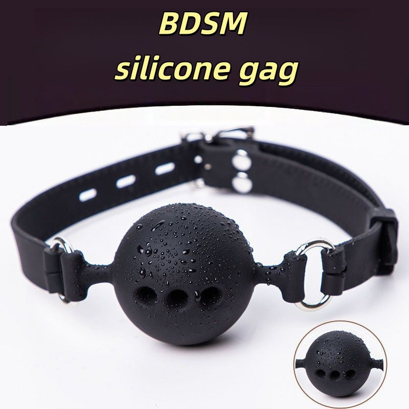 Soft Silicone Mouth Gag – BDSM Bondage Toy for Intimate Roleplay