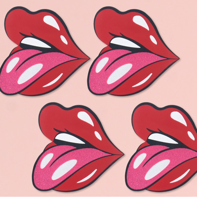 Disposable breathable sexy lip nipple stickers