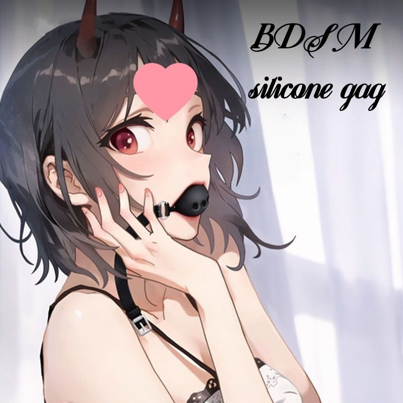 Soft Silicone Mouth Gag – BDSM Bondage Toy for Intimate Roleplay