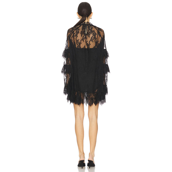 Sheer Lace Cover-Up Dress