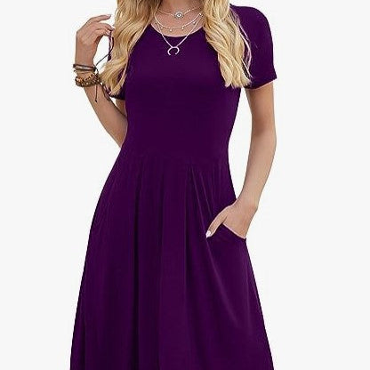 Elegant Floral Wrap Midi Dress