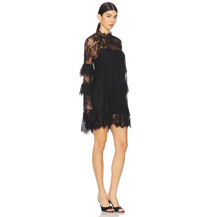 Sheer Lace Cover-Up Dress