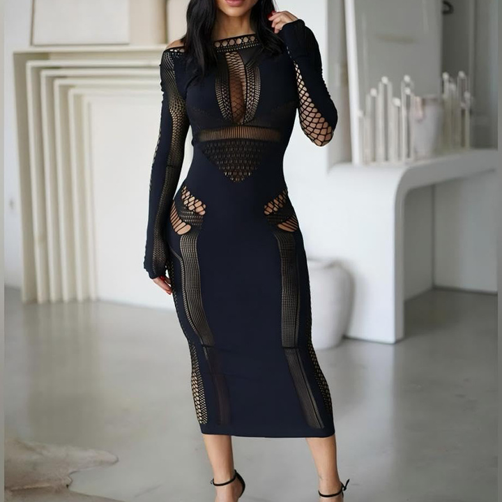 Sexy tight-fitting high elastic dress