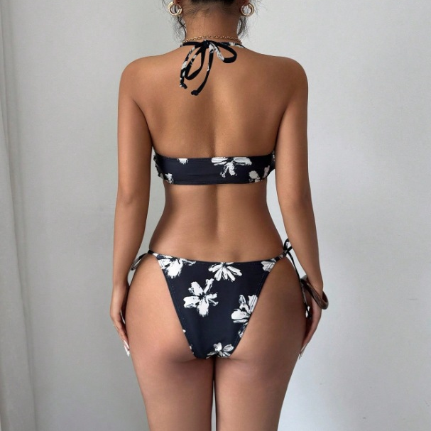 Floral Bandeau Bikini &amp; Maxi Cover-Up Set
