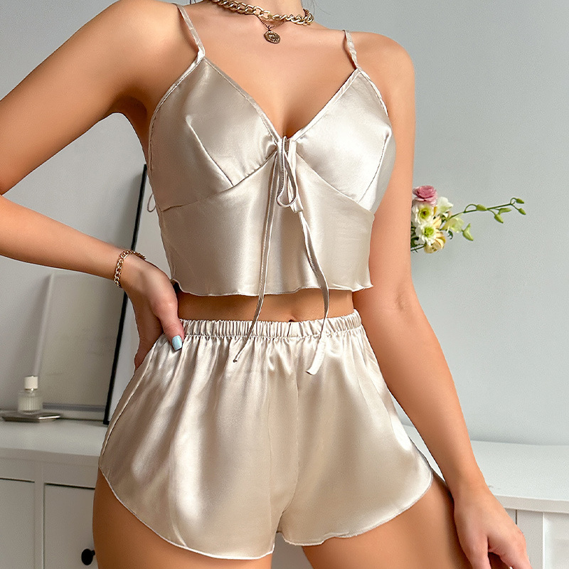 Women’s Satin Cami &amp; Shorts Sleepwear Set