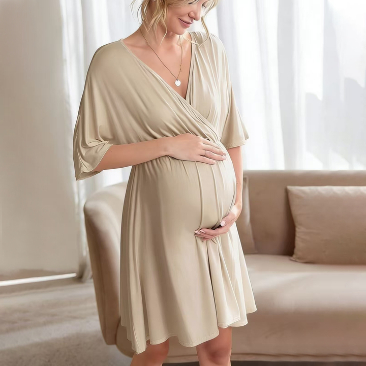Women’s Maternity Nursing Dress – Soft Modal