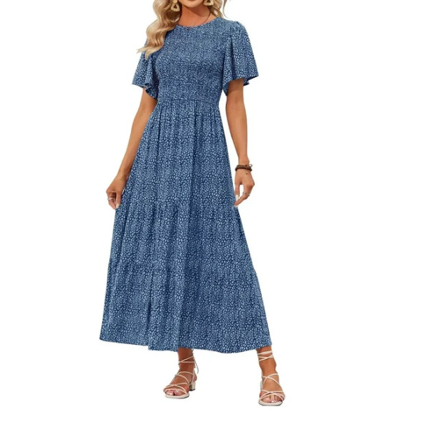 Elegant Boho Floral Maxi Dress