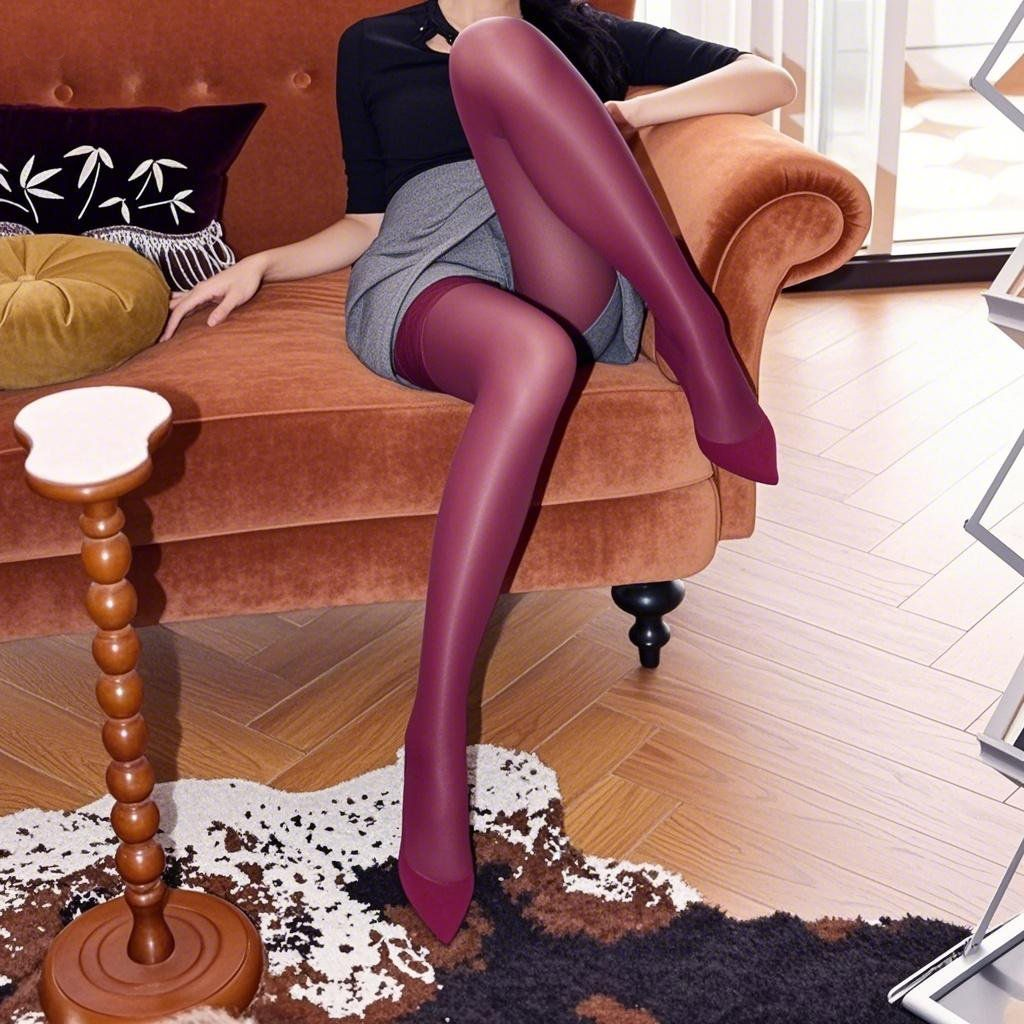 Women’s Ultra-Thin Shimmer Tights – High Stretch