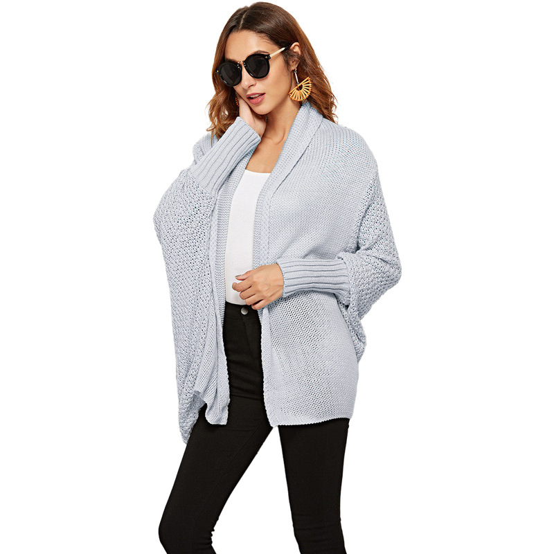 Women’s Off-Shoulder Knit Cardigan – Oversized Fit