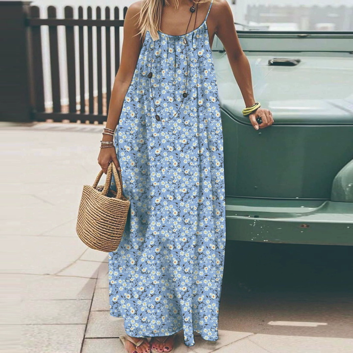 Plus-size backless halter dress