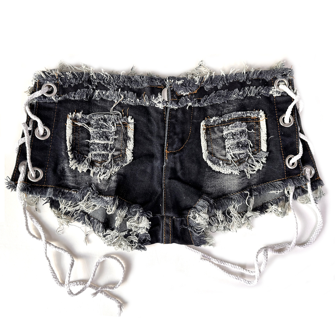 Low Rise Slim Fit Denim Hot Shorts
