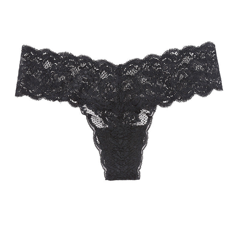 Sexy low waist see-through temptation thong