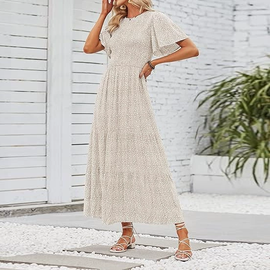 Elegant Boho Floral Maxi Dress