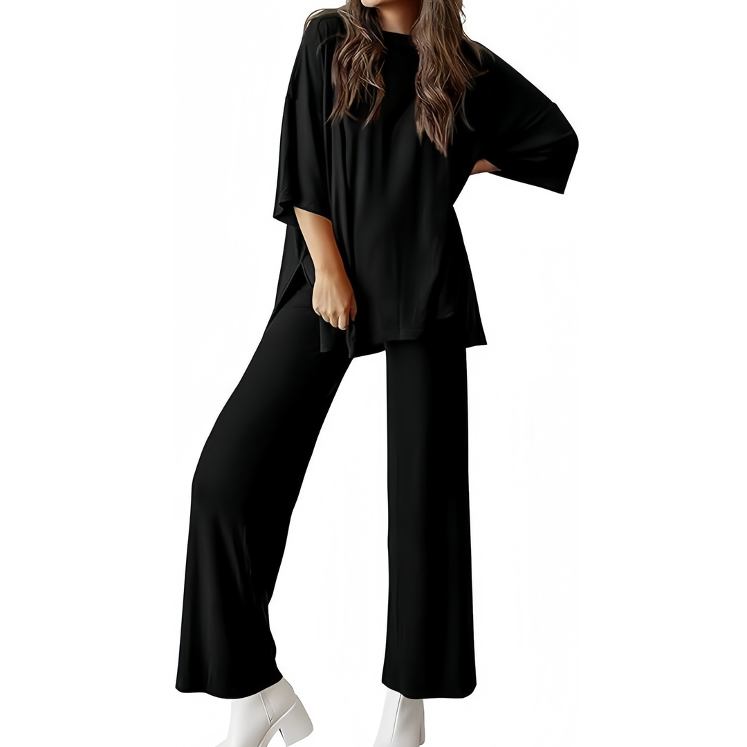 Elegant Casual Lounge Pants Set
