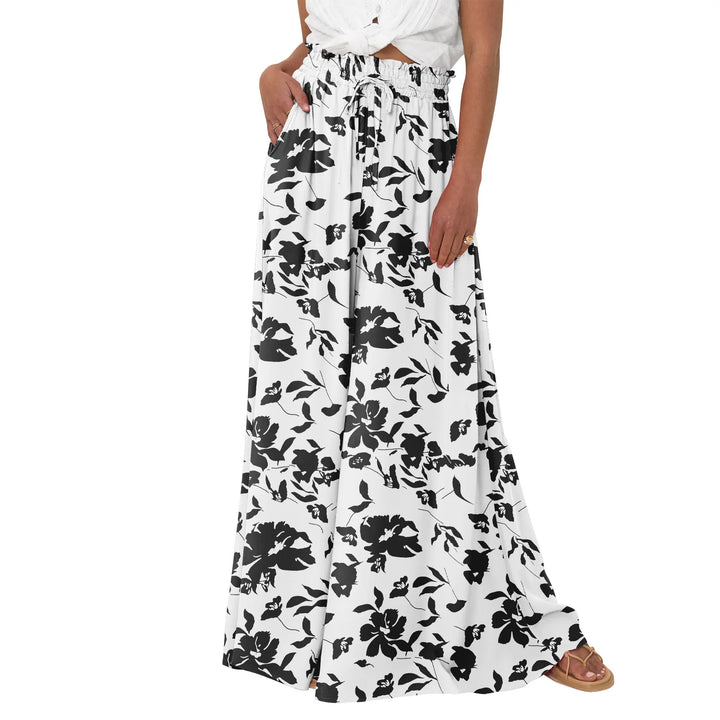 High-Waisted Wide Leg Pants with Pockets