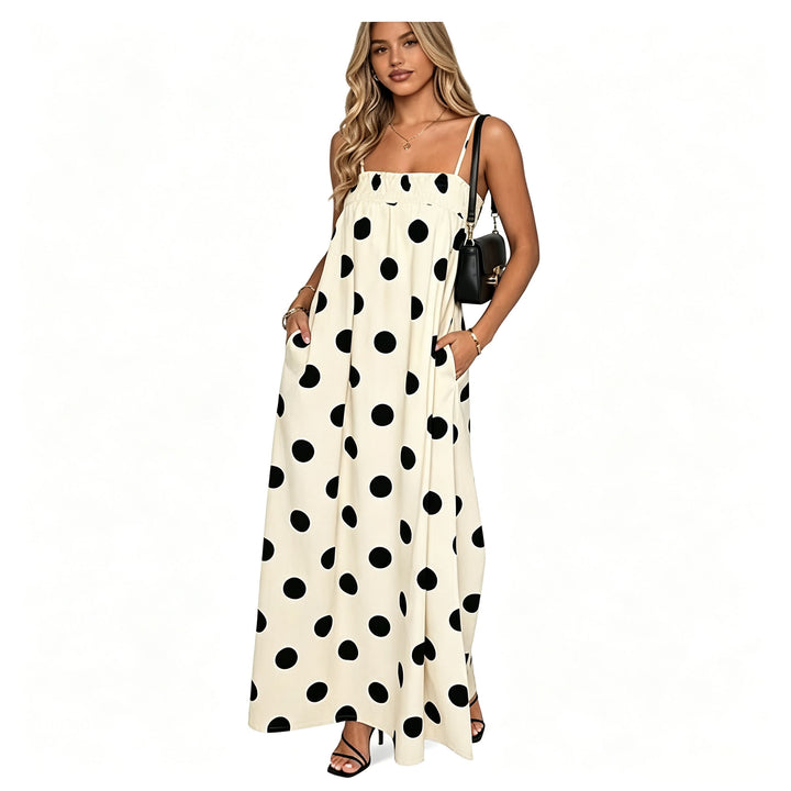 Polka Dot Cami Maxi Dress