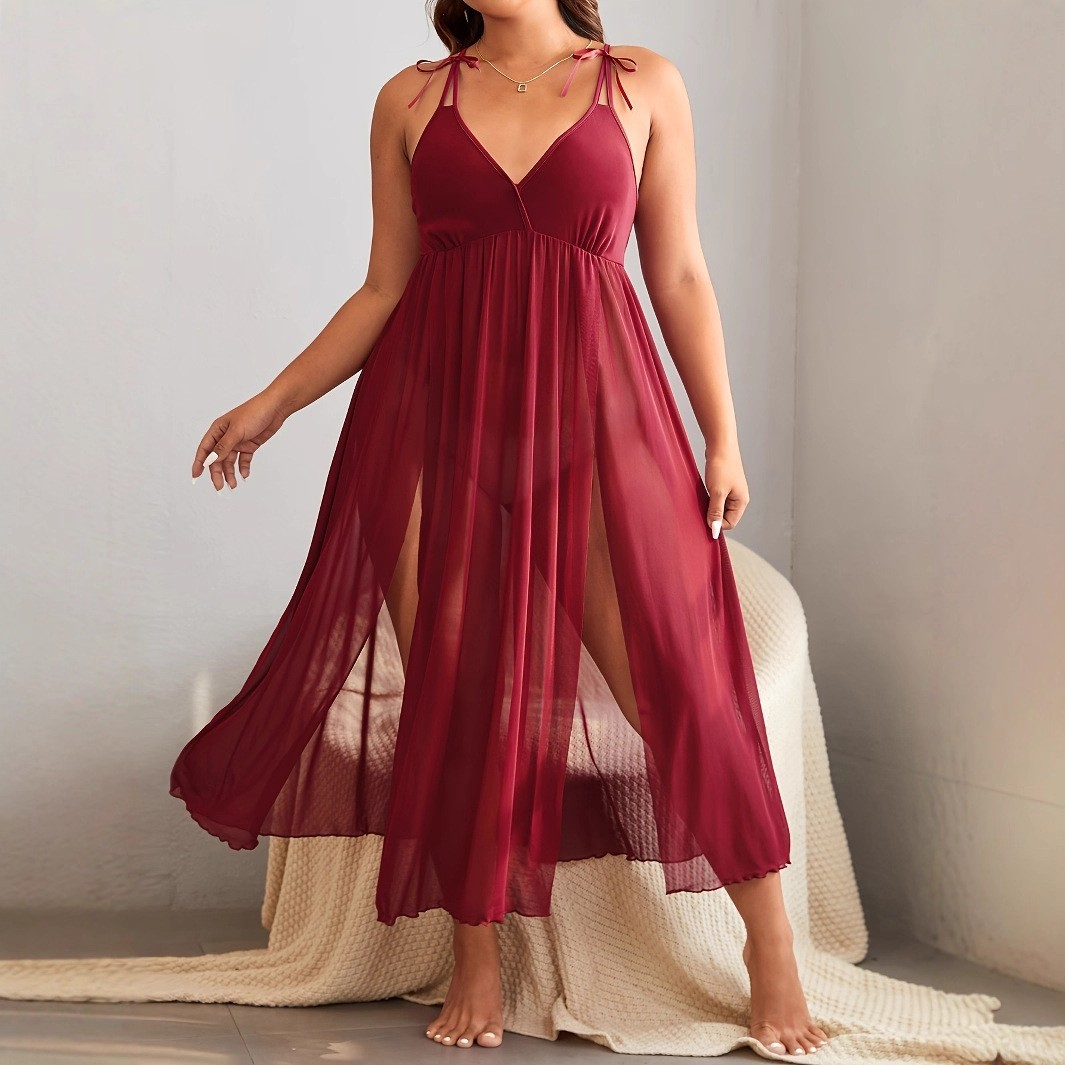 Romantic Sheer Slip Nightdress