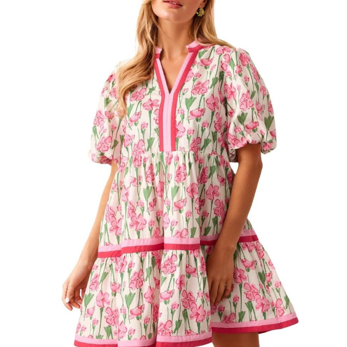 Elegant Vintage Floral Dress
