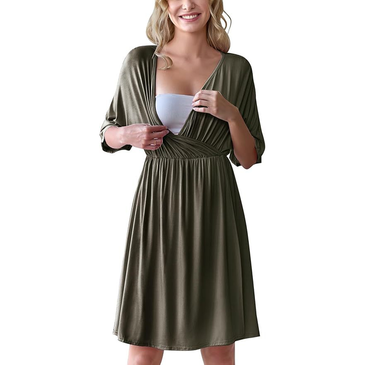 Women’s Maternity Nursing Dress – Soft Modal