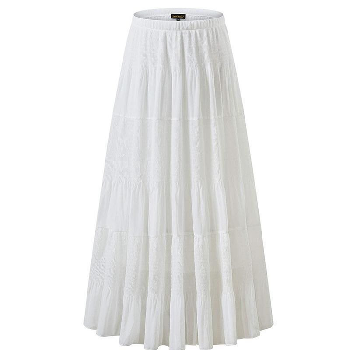 Floral Chiffon A-Line Maxi Skirt