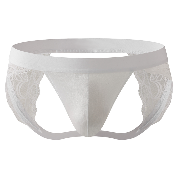 Men’s Lace Open-Back Briefs – Low-Rise Fit