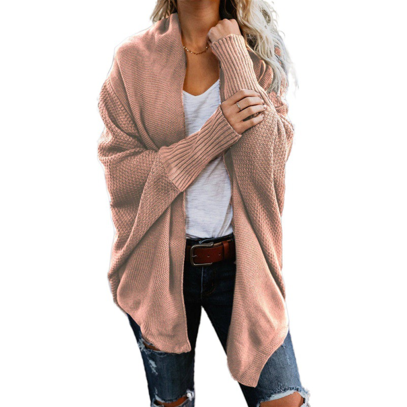 Women’s Off-Shoulder Knit Cardigan – Oversized Fit