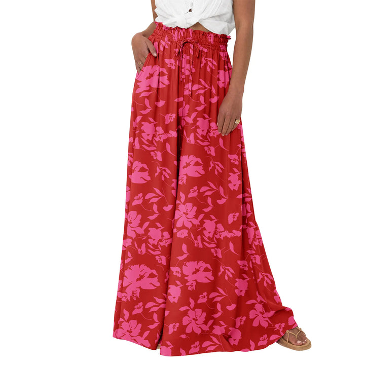 High-Waisted Wide Leg Pants with Pockets