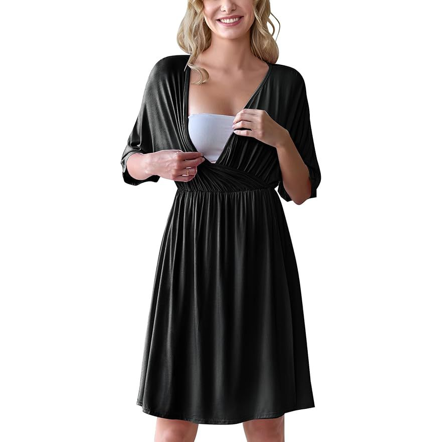 Women’s Maternity Nursing Dress – Soft Modal