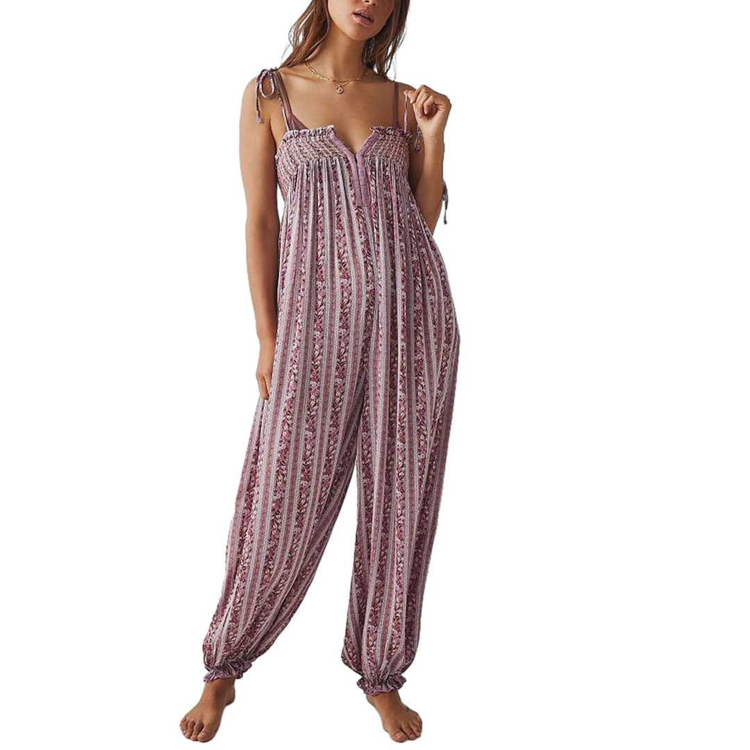 Flowy Boho Wide Leg Jumpsuit