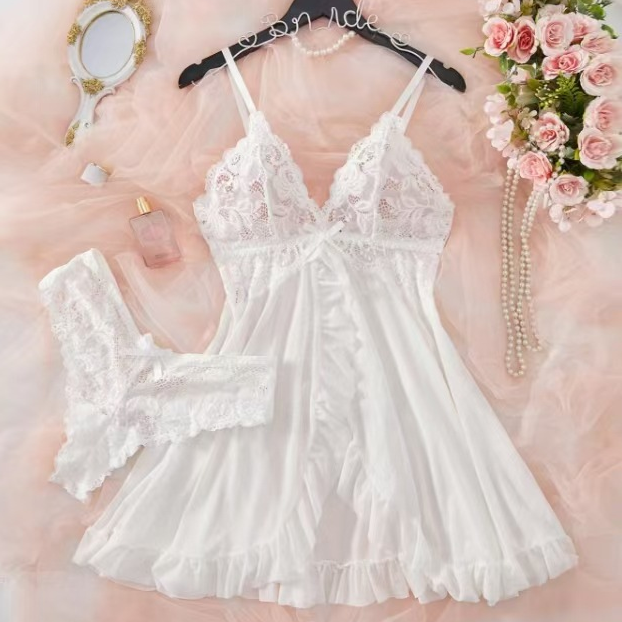 Women’s Lace Babydoll Lingerie Set