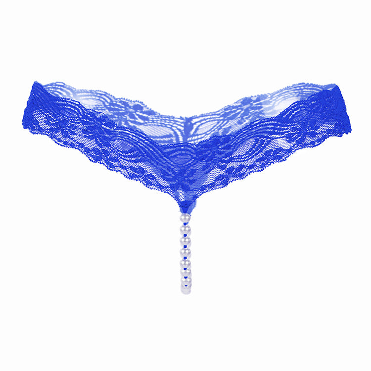 Solid color sexy lace T-back