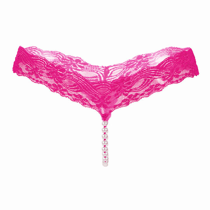 Solid color sexy lace T-back