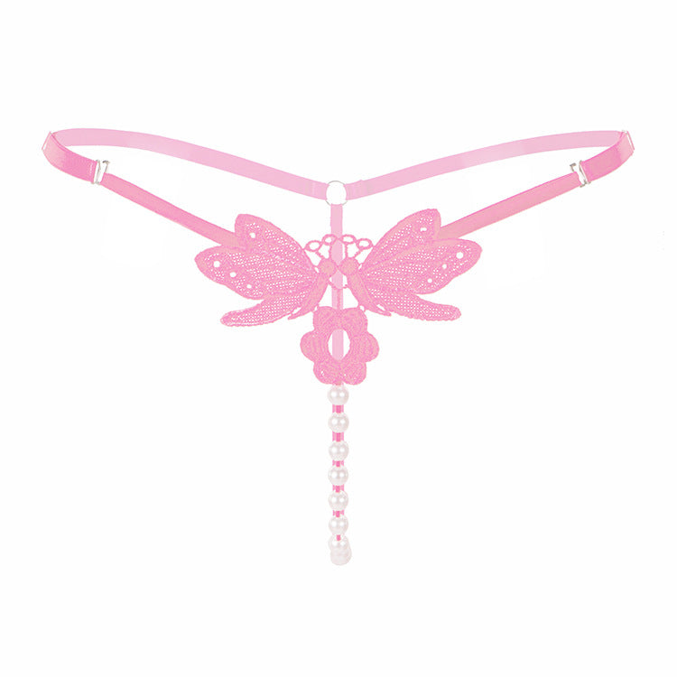 Embroidered Pearl Sexy Panties