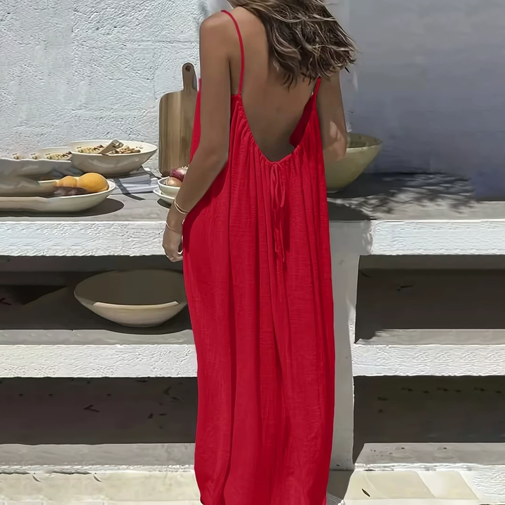 Backless Spaghetti Strap Lounge Dress