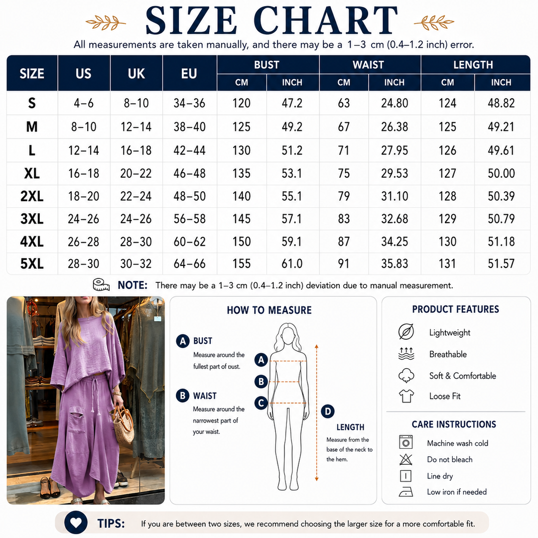 elaxed Top &amp; Skirt Set