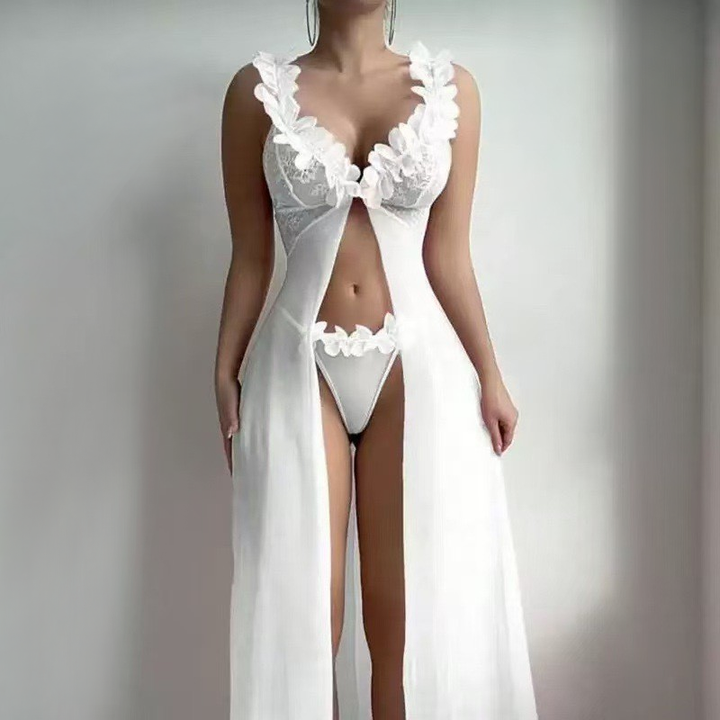 Women’s Sheer Mesh Maxi Lingerie Dress