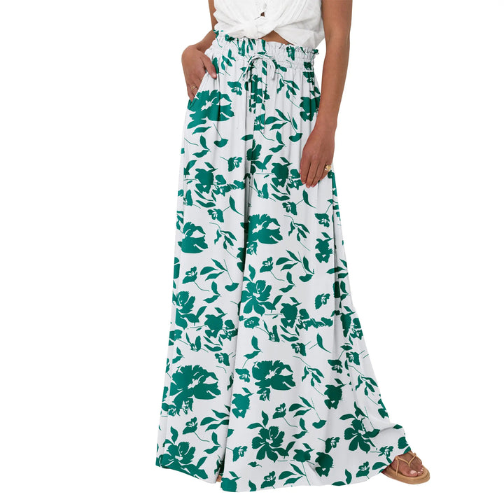 High-Waisted Wide Leg Pants with Pockets