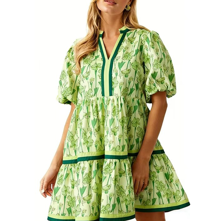 Elegant Vintage Floral Dress