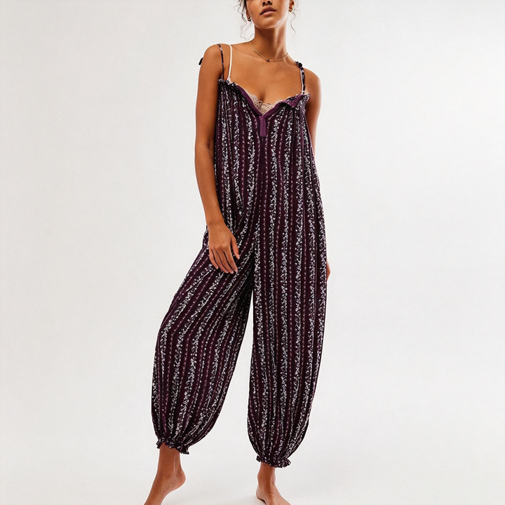 Flowy Boho Wide Leg Jumpsuit