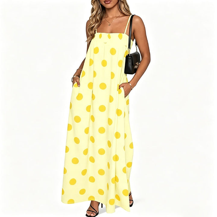 Polka Dot Cami Maxi Dress
