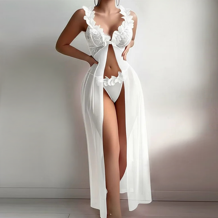Women’s Sheer Mesh Maxi Lingerie Dress