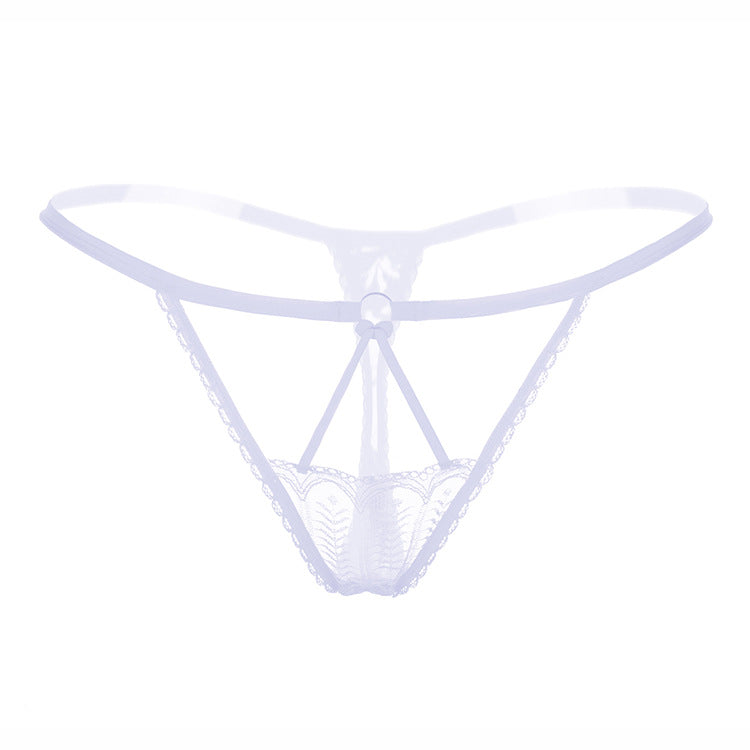 Transparent lace stretch temptation seamless t-pants